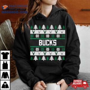 Milwaukee Bucks Holiday Ugly Christmas Tshirt