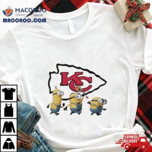 Minions Team Kansas City Chiefs Football Nfl Logo Tshirt