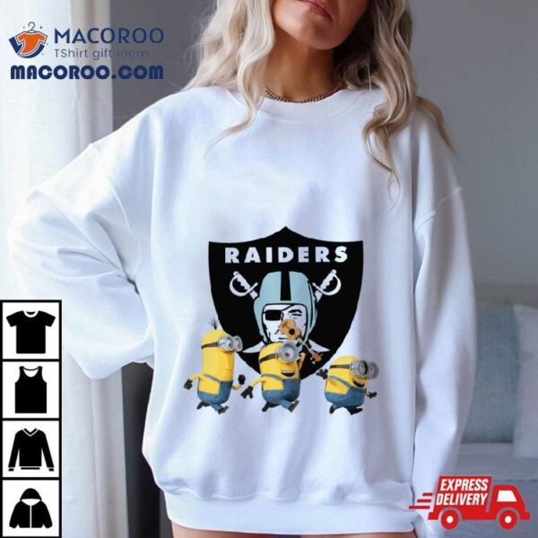 Minions Team Las Vegas Raiders Football Nfl Logo Shirt