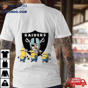 Minions Team Las Vegas Raiders Football Nfl Logo Tshirt