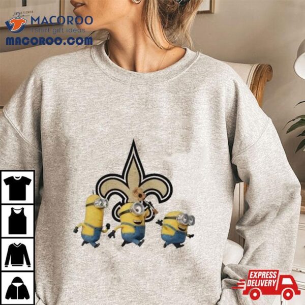 Minions Team New Orleans Saints Football Nfl Logo Shirt