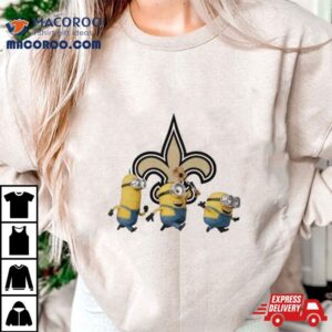 Minions Team New Orleans Saints Football Nfl Logo Shirt