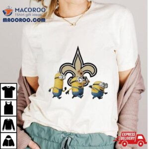 Minions Team New Orleans Saints Football Nfl Logo Tshirt