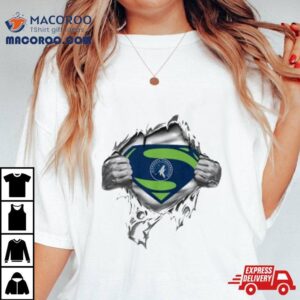 Minnesota Timberwolves Blood Inside Superman Tshirt