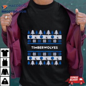 Minnesota Timberwolves Holiday Ugly Christmas Tshirt