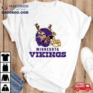 Minnesota Vikings Helmet Deer Antlers Christmas T Shirt