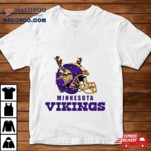 Minnesota Vikings Helmet Deer Antlers Christmas Tshirt