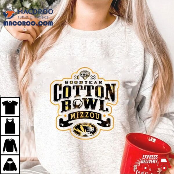 Missouri Tigers 2023 Goodyear Cotton Bowl Logo Shirt