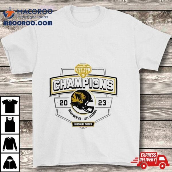 Missouri Tigers Goodyear Cotton Bowl Champions 2023 T Shirt