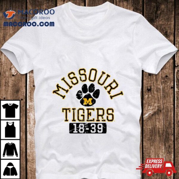 Mizzou Tigers Legacy Missouri Tigers Paw 18 39 Shirt