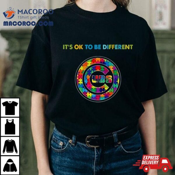 Mlb 2023 Chicago Cubs Autism It’s Ok To Be Different Shirt