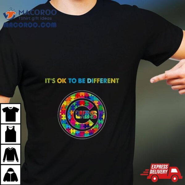 Mlb 2023 Chicago Cubs Autism It’s Ok To Be Different Shirt