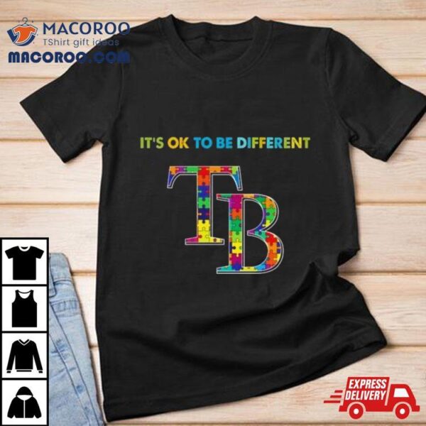 Mlb 2023 Tampa Bay Rays Autism It’s Ok To Be Different Shirt