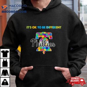 Mlb Philadelphia Phillies It S Ok To Be Different Autism Tshirt