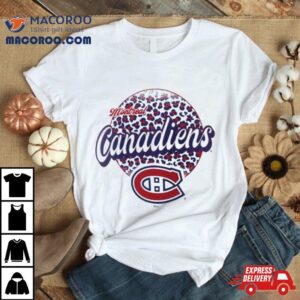 Montreal Canadiens Nhl Personalized Leopard Print Logo Shirt