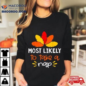 Most Likely To Shirt Matching Family Thanksgiving Pajamas