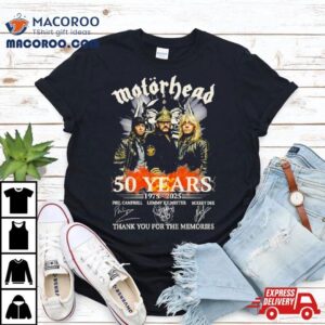 Motorhead Years Thank You For The Memories Tshirt