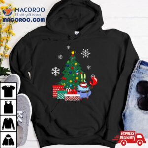 Mr Krabs Around The Christmas Tree Spongebob Tshirt