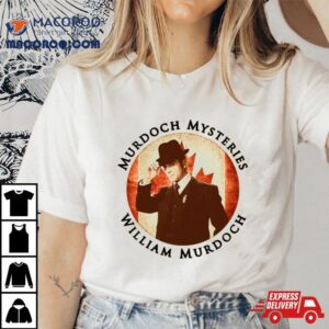 Murdoch Mysteries William Murdoch With Vintage Effec Tshirt