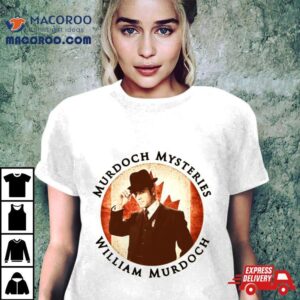 Murdoch Mysteries William Murdoch With Vintage Effec Tshirt