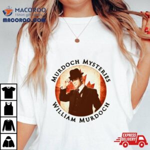 Murdoch Mysteries William Murdoch With Vintage Effec Tshirt