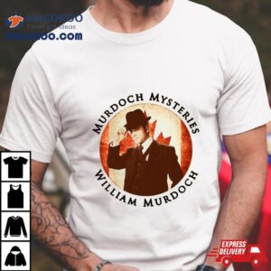 Murdoch Mysteries William Murdoch With Vintage Effec Tshirt