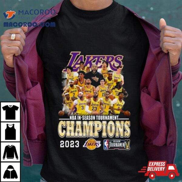 Nba In Season Tournament Champions 2023 Los Angeles Lakers All Players Shirt