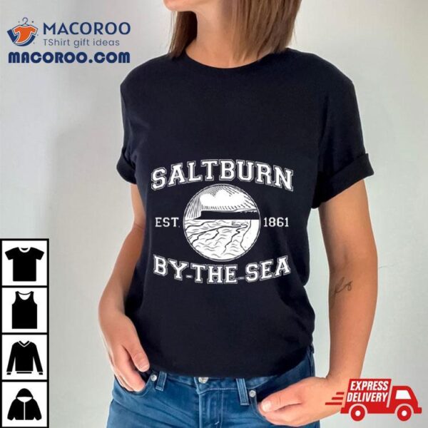 Ndvh Saltburn By The Sea Est 1861 White Print Shirt