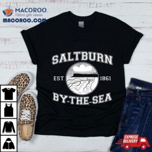 Ndvh Saltburn By The Sea Est White Prin Tshirt