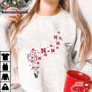 Nebraska Cornhuskers Dandelion Flower Tshirt