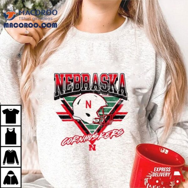 Nebraska Cornhuskers Helmet Triangle Vintage Shirt