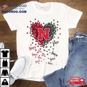 Nebraska Cornhuskers Tiny Heart Shape Tshirt