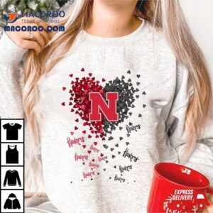 Nebraska Cornhuskers Tiny Heart Shape Tshirt