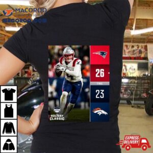 New England Patriots Win Denver Broncos Nfl Game Final Score Tshirt