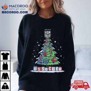 New Era Uswnt Usa Ussoccer Christmas Tree Tshirt