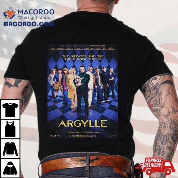 New Poster For Matthew Vaughn’s Argylle Henry Cavill John Cena Samuel L Jackson Dua Lipa T Shirt