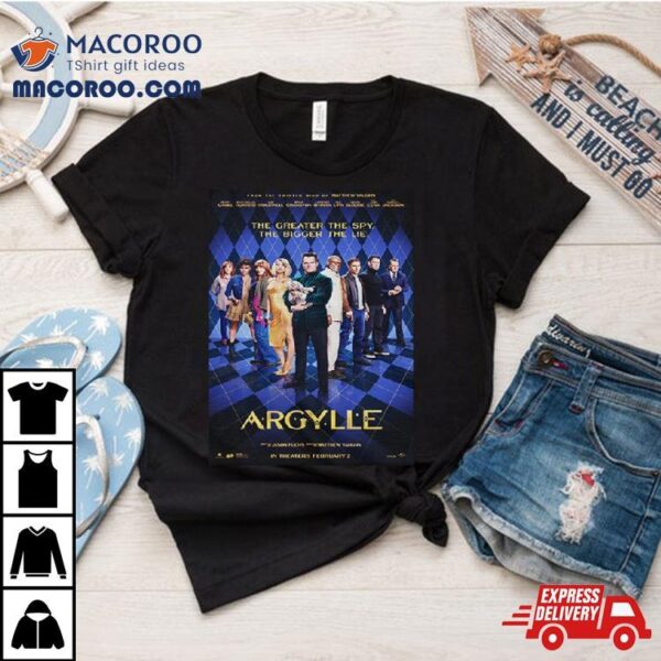 New Poster For Matthew Vaughn’s Argylle Henry Cavill John Cena Samuel L Jackson Dua Lipa T Shirt