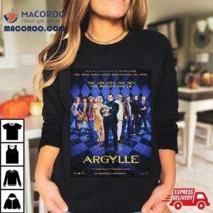 New Poster For Matthew Vaughn S Argylle Henry Cavill John Cena Samuel L Jackson Dua Lipa Tshirt