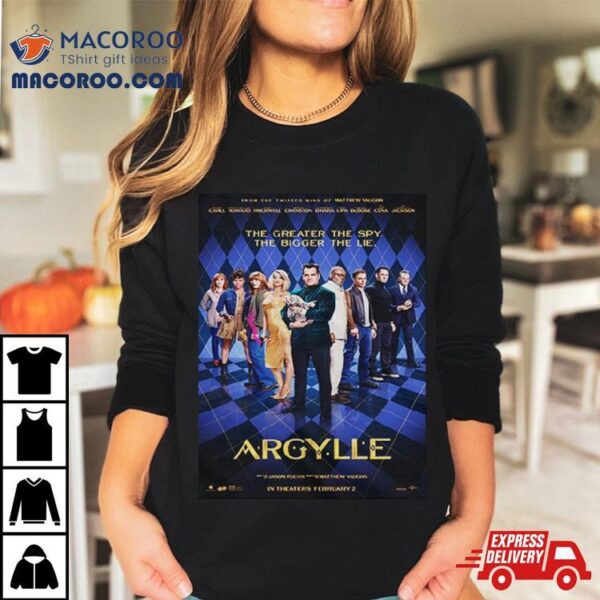 New Poster For Matthew Vaughn’s Argylle Henry Cavill John Cena Samuel L Jackson Dua Lipa T Shirt