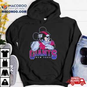 New York Giants Junk Food Scarlet Disney Mickey Qb Tshirt