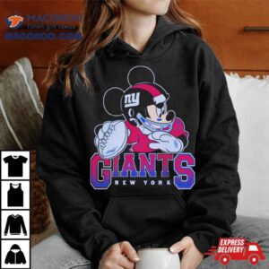 New York Giants Junk Food Scarlet Disney Mickey Qb Tshirt