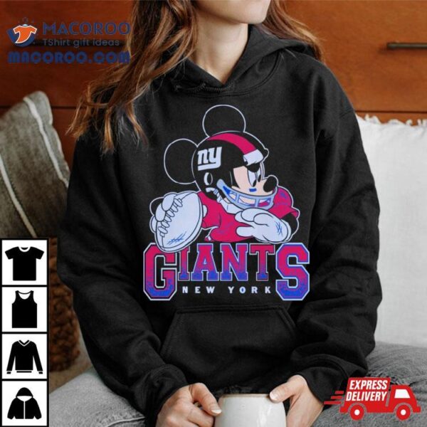 New York Giants Junk Food Scarlet Disney Mickey Qb T Shirt