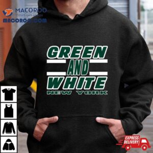 New York Lyfe Green And White Football Colors Shirt