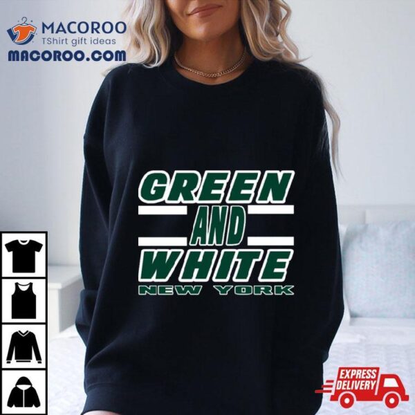 New York Lyfe Green And White Football Colors Shirt