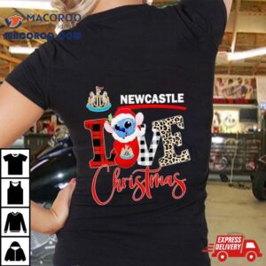 Newcastle United Stitch Love Christmas Shirt