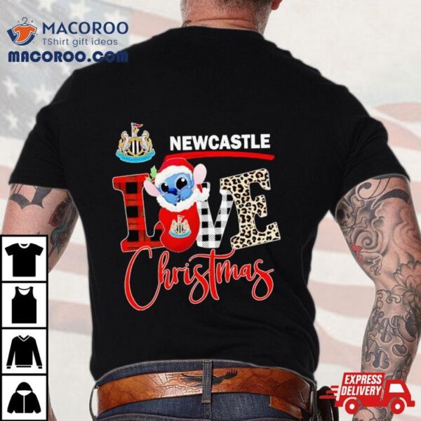 Newcastle United Stitch Love Christmas Shirt