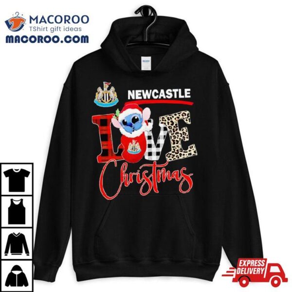 Newcastle United Stitch Love Christmas Shirt