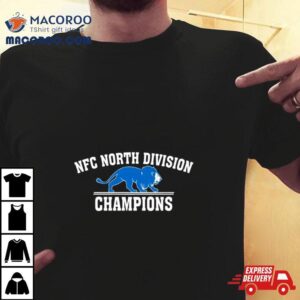 Nfc North Division Champions Lion Detroit Lions Tshirt