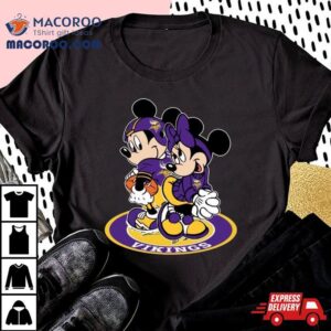 Nfl Minnesota Vikings Mickey Mouse And Minnie Mouse Tshirt