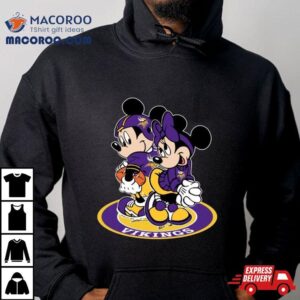 Nfl Minnesota Vikings Mickey Mouse And Minnie Mouse Tshirt